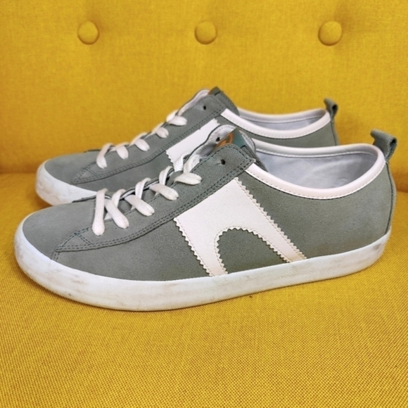 Camper Shoes - Camper Imar Copa Green White Suede Lace Up Euro Sneakers Women's Shoes Size 10